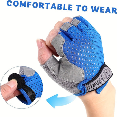 Halb Fingerhandschuhe für Radfahren und Outdoor-Aktivitäten – Atmungsaktives und Rutschfestes Design