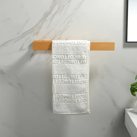 Moderne Holz-Handtuchhalter – Elegante Wandmontage ohne Werkzeug