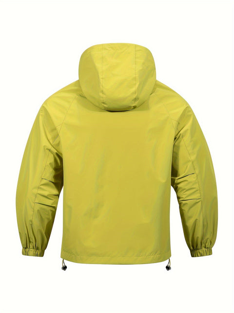 Winddichte Outdoor-Fahrradjacke mit Kapuze – Sportliche Jacke für Aktivitäten im Freien