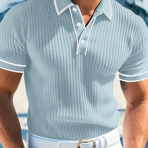 Herren Polo-Shirt mit kurzen Ärmeln – Komfortabel und stilvoll für den Sommer