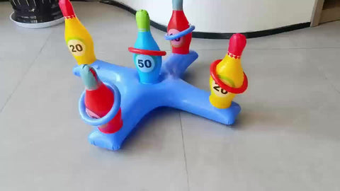 Aufblasbares Wasser Bowling Set – Lustiges Poolspiel für Alle