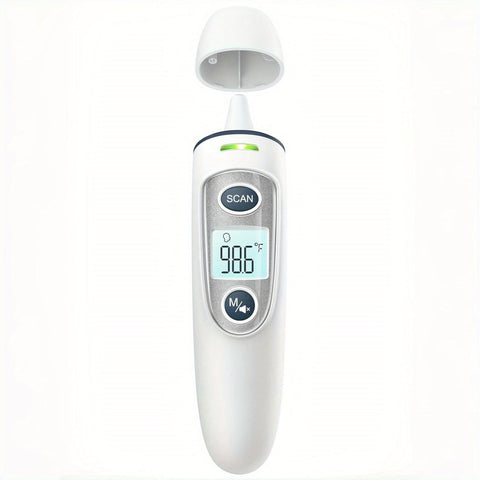 2-in-1 Digitale Thermometer mit Schneller 1-Sekunden Messung – Geeignet für Stirn und Ohr