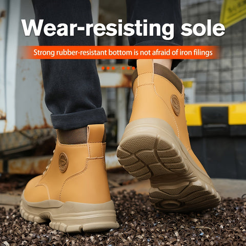 Robuste Sicherheitsarbeitsstiefel mit Stahlkappen – Langlebig und Komfortabel für Arbeit und Industrie