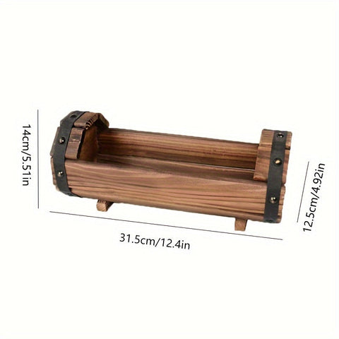 Vintage Holzblumenkasten Set – Robuster Eyecatcher für Innen und Außen