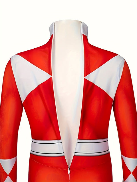 Power Ranger Kostüm – Roter Ranger Cosplay für Kinder