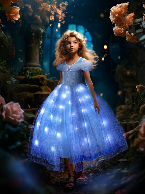 Magisches LED Tutu Kleid für Mädchen - Verzauberndes Festliches Erlebnis
