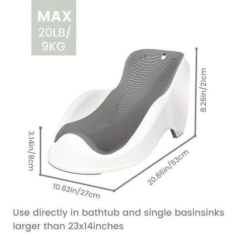 SafeNest Babybadewanne - Ergonomische & Belüftete Unterstützung