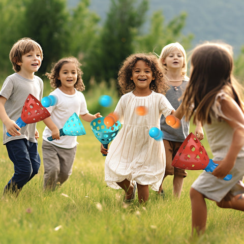 Pop und Fang Ballspiel - Lustige und Aktive Außenaktivität für Kinder