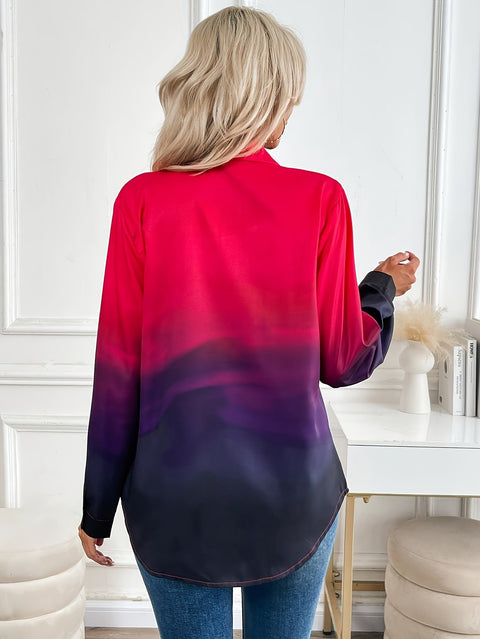 Gradient Damen Karo-Bluse – Fröhlich und Stilvoll für den Sommer
