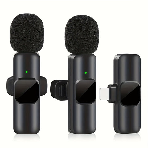 Professionelles Drahtloses Lavaliermikrofon - Perfekt für Videoaufnahmen und Live-Streaming
