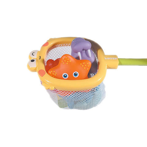 Badespielzeug-Set mit Netzen – Treibende Meeresbewohner und Wasser Spritzer