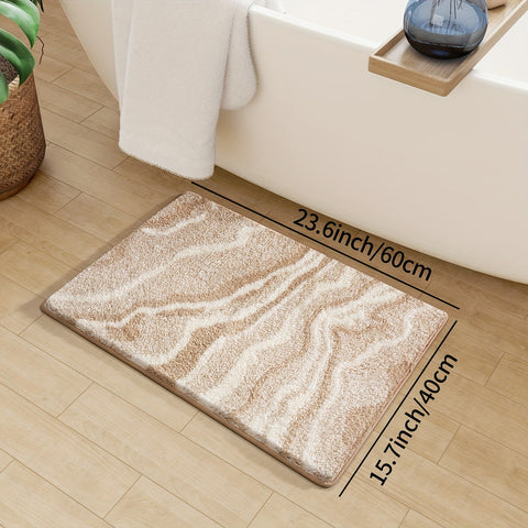 Fluffy Flocking Badmat – Absorbierend und Weich für Badezimmer oder Küche