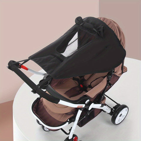 Zusammenklappbares Sonnenschutz für den Kinderwagen – UV-Schutz und Flexible Riemen für Perfekte Abdeckung
