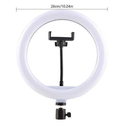LED-Ringleuchte mit Stativ und Handyhalter - Für perfekte Selfies und Videoaufnahmen