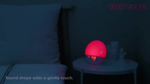Halo Light Digitale Wecker – Sonnenaufgangswecker mit USB-Stromversorgung und Doppelalarmfunktion