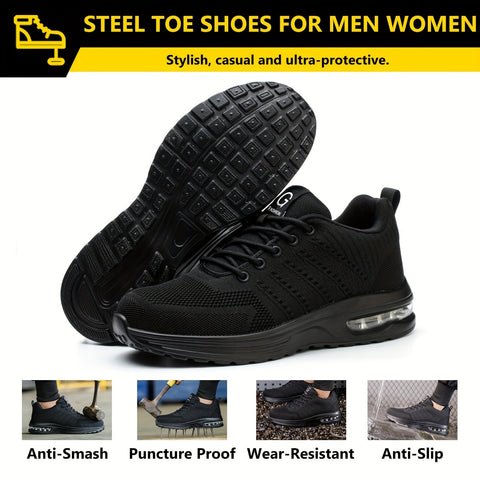 Stahlkappen Sicherheitsarbeits Sneaker für Männer – Atmungsaktiv und Durchstichfest