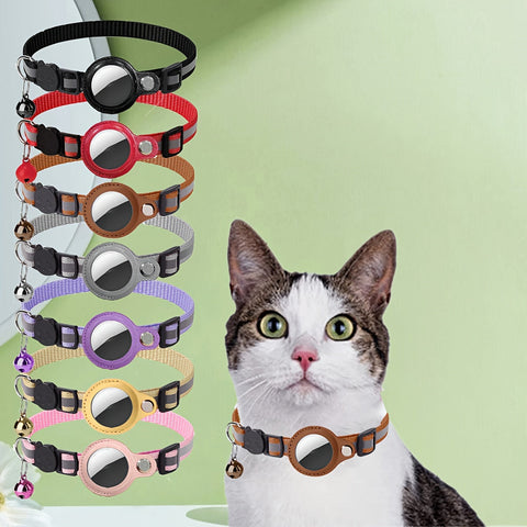 Reflektierendes Katzenhalsband – Sicherheitsverschluss und Glocke für zusätzliche Sichtbarkeit