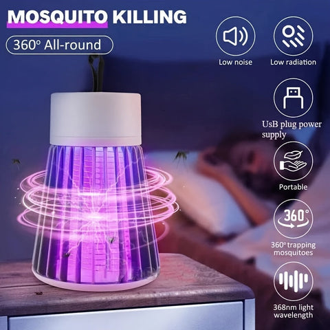 Wiederaufladbare Mückenlampe – 360° UV Elektrischer Schock Insektenvernichter