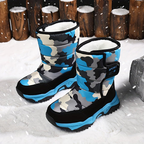 Trendige Camouflage Schneestiefel - Für Abenteurer