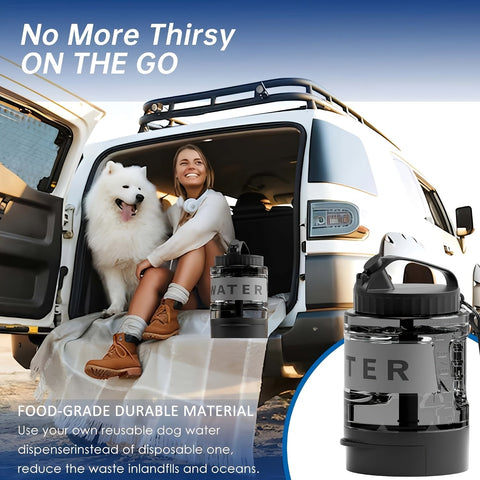 Große Kapazität 74oz Hundewasserflasche – Tragbare Schüssel für Outdoor-Abenteuer