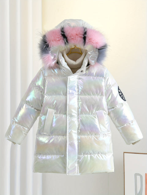 Ivy Glänzende Winterjacke für Kinder - Trendy und Warm für Kalte Tage