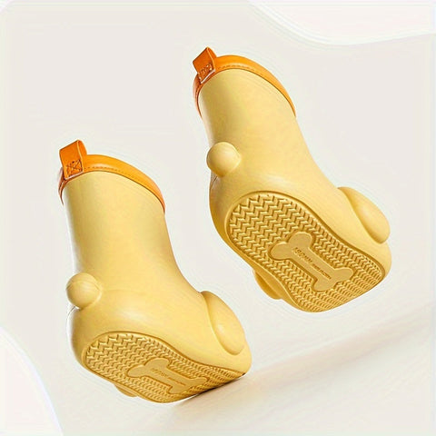Plüsch Hunde Regenstiefel für Kinder - Warm und Verspielt für Regnerische Tage