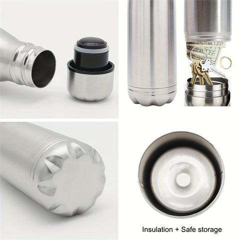 SafeHydrate Wasserflasche – Innovativ mit Versteckfach für Wertvolle Dinge