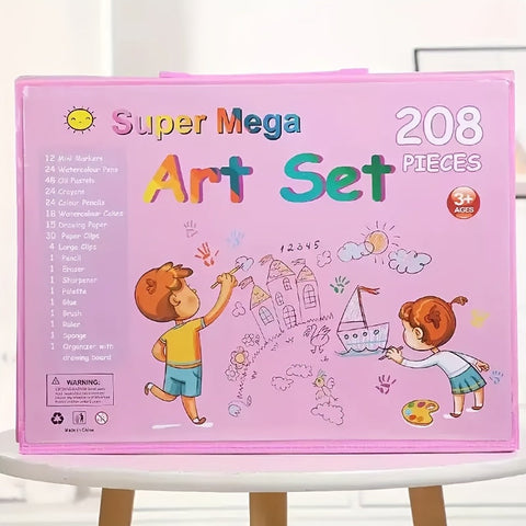 Vollständiges 208-teiliges Kunstset – Professionelle Qualität für junge Kreatoren