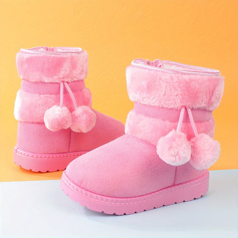 Niedliche Plüschstiefel für Mädchen - Für Wärme und Komfort