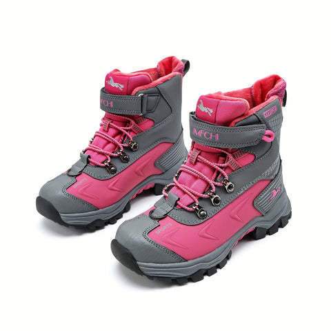 Damen High-Top Schneestiefel – Rutschfeste Wanderschuhe mit Warmfutter
