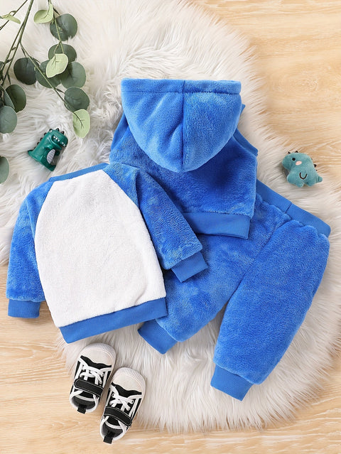 3-teiliges Baby Jungen Flanell Set – Ideal für kalte Wintertage