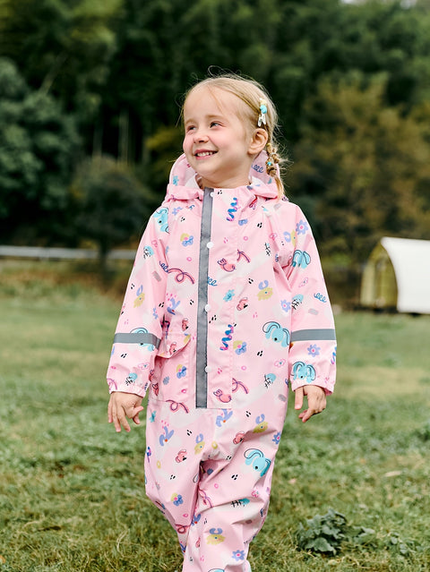 Fröhlicher Wasserdichter Regenoverall für Kinder – Atmungsaktiv und Bequem für Outdoor-Aktivitäten