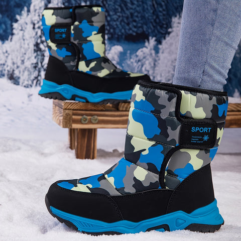 Trendige Camouflage Schneestiefel - Für Abenteurer