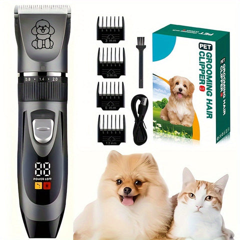 Kabelloser Haustiertrimmer – USB Aufladbar und Leise für Hunde und Katzen