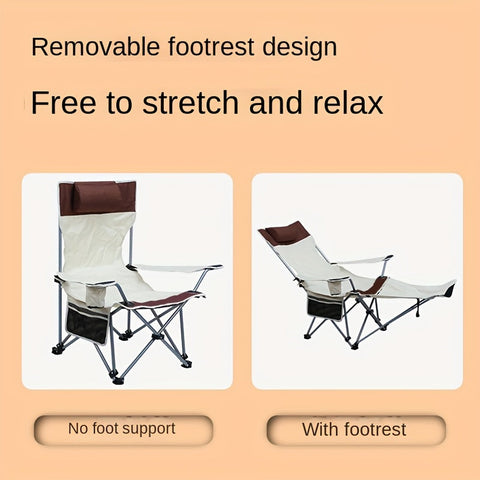 Leichter Faltbarer Strandstuhl – Ideal zum Campen, Angeln und Entspannen