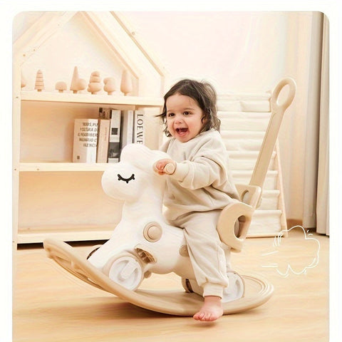 2-in-1 Baby Schaukelpferd und Laufrad - Sicheres und Lustiges Spielzeug