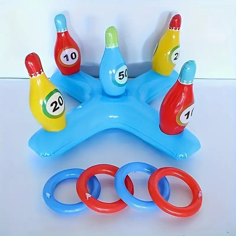 Aufblasbares Wasser Bowling Set – Lustiges Poolspiel für Alle