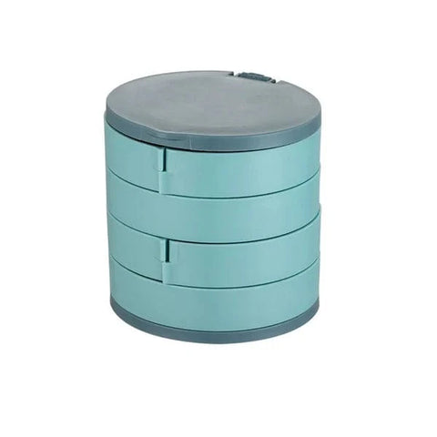 Drehbare Schmuck Aufbewahrungsbox (4 Schichten)