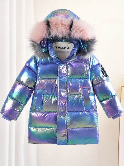 Ivy Glänzende Winterjacke für Kinder - Trendy und Warm für Kalte Tage