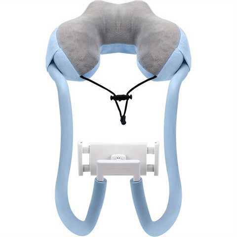 ReisLuxe Verstellbare Nackenstütze mit Handyhalter - Für Komfort und Bequemlichkeit