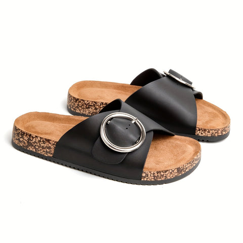 Moderne Damen Sandalen mit Metallverschluss – Komfortabel und Stilvoll für Jede Saison