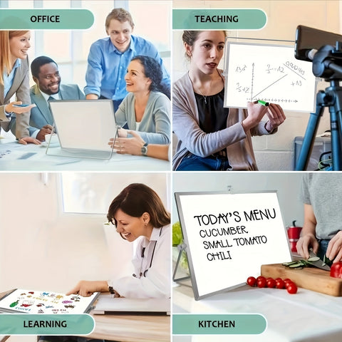 MagniBoard Magnetisches Whiteboard - Tragbar und Doppelseitig mit Ständer