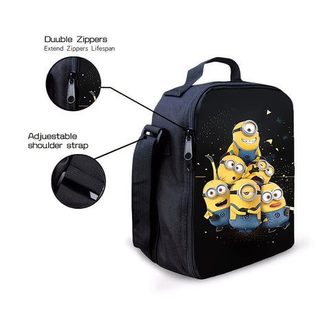 Minions Schulset - Rucksack, Brotdose & Etui für Kinder