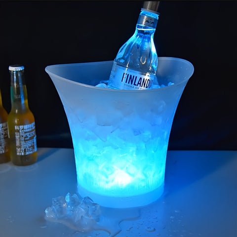 5L LED-beleuchteter Eiswürfelbehälter – Perfekt für Champagner und Bier