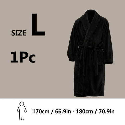 Luxe Unisex Coral Fleece Bademantel – Ultraweich und Warm für Deinen Komfort