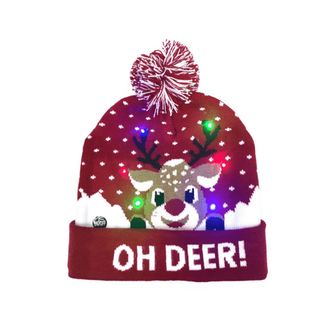 Frostige LED Weihnachtsmützen - Beleuchtet und Fröhlich für die Feiertage