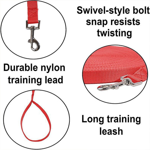 Lange Nylon-Hundeleine – Perfekt für Training und Outdoor-Aktivitäten