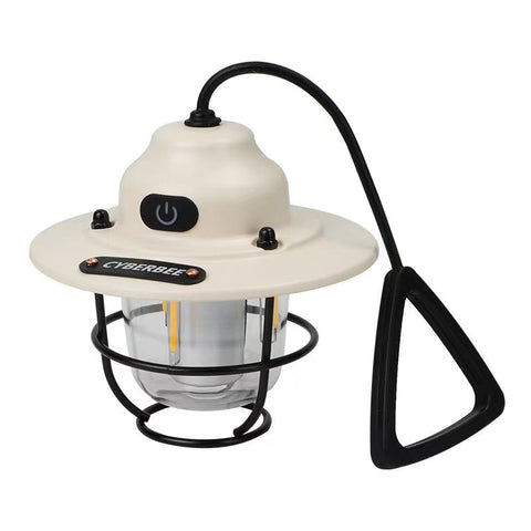 Vintage LED Campinglampe - Wiederaufladbar und Nachhaltig für Outdoor-Abenteuer