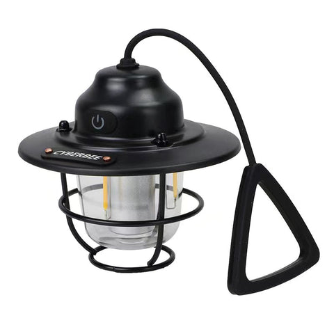 Vintage LED Campinglampe - Wiederaufladbar und Nachhaltig für Outdoor-Abenteuer