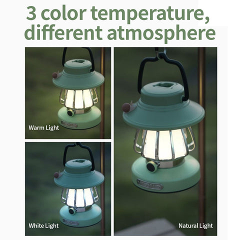 SnailGlow Tragbare Campinglampe – USB Aufladbare Nachtlampe